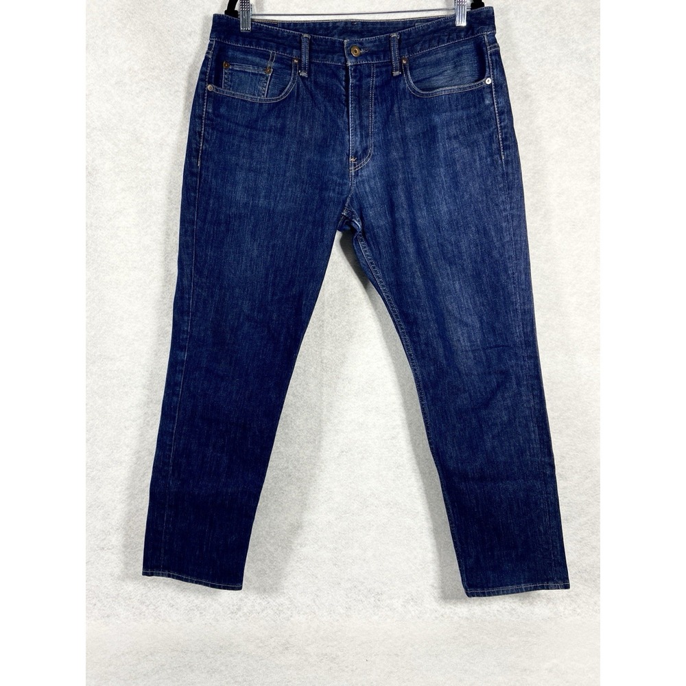 Bonobos Jeans Men's 35x30 The Blue Jean Straight Leg Mid Rise Cotton Blend